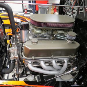 completed engine bay 1932 Ford Roadster